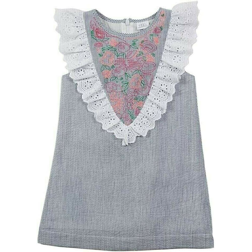 $70 EGG by Susan Lazar Amina Holiday Dress NEW Embroidered Sundress Eyelet 3T